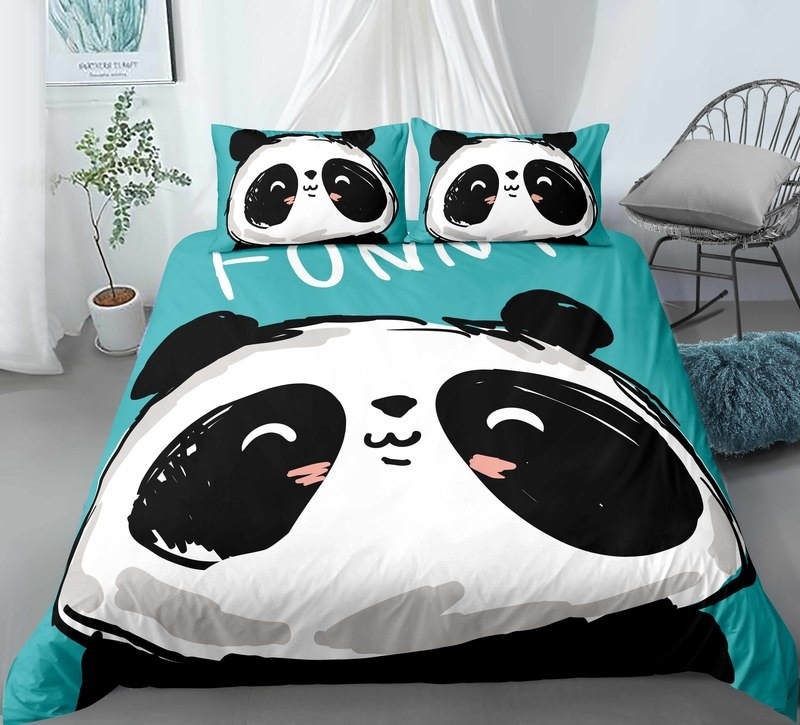 Housse de couette 140 x 200 cm + taie - Panda
